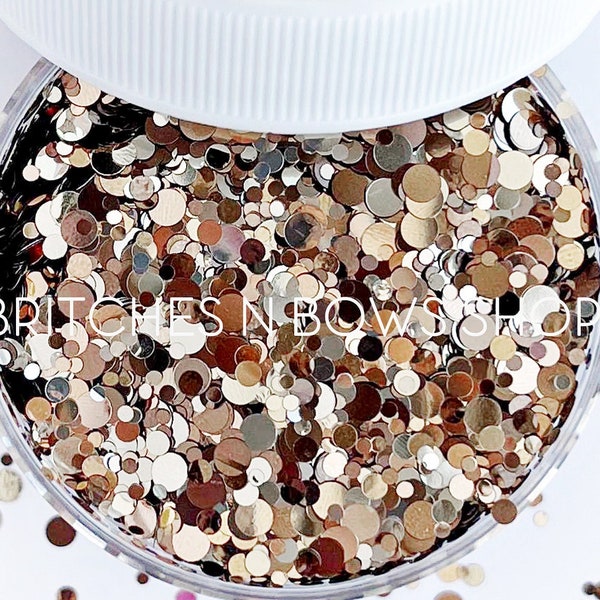 Our Favorite Coffee Spot || Confetti Dot Glitter Mix, 1oz Jar • OPAQUE •