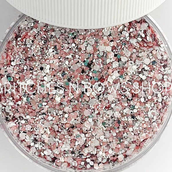 Miss Priss || Exclusive Premium Polyester Glitter, 1oz by Weight • SEMI-OPAQUE • || up to .062 cut