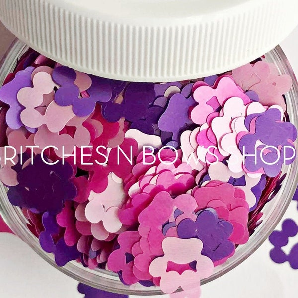 Gotta Fly || Exclusive & Original BnB Paw Print Glitter Shape Mix, 1oz Jar • OPAQUE • || 10mm