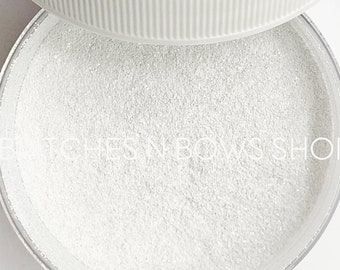 Sounds About White || Premium *Cosmetic* Polyester Glitter, 1oz by Weight • OPAQUE • || .008 cut