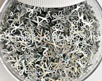 Watch Me Clip || Scissors Glitter Shapes, 1oz Jar • OPAQUE • || 3mm