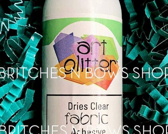 2oz Art Glitter FABRIC Dries Clear Adhesive