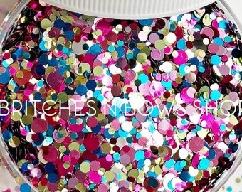 Candy Mountain || Exclusive Confetti Dot Glitter Mix, 1oz Jar (Color Mix) • OPAQUE •