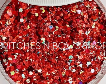 Cherry on Top || Premium Polyester Glitter, 1oz by Weight • OPAQUE • || up to .062 cut