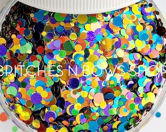 Not My Circus || Exclusive Confetti Dot Glitter Mix, 1oz Jar • OPAQUE •