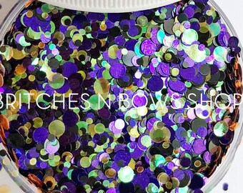 Magic Potion  || Exclusive Confetti Dot Glitter Mix, 1oz Jar • Semi-TRANSPARENT •