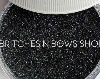 Black Onyx • Birthstone || Polyester Glitter, 1oz by Weight • OPAQUE • || .004 cut