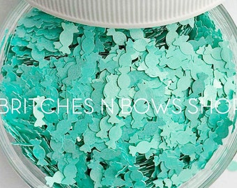 Mint Mints Candies || Exclusive Candy Glitter Shape, 1oz Jar • Semi-OPAQUE •