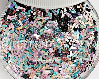 Easter Basket || Rectangle Confetti Glitter Shape Mix, 1oz Jar • OPAQUE •
