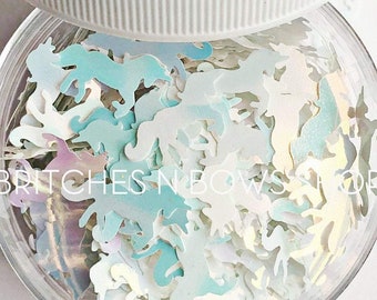 Charley || Unicorn Glitter Shape, 1oz Jar • OPAQUE •