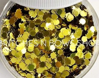 Fiona's Apples || Apple Glitter Shape, 1oz Jar || 3mm