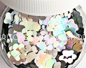 Bolt || Original BnB Paw Print Glitter Shape, 1oz Jar • OPAQUE •  || 10mm