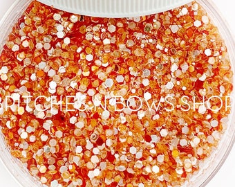 Peach (Diamond Princess) || Exclusive Polyester Glitter, 1oz by Weight • TRANSPARENT • || up to .062 cut