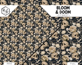 Bloom & Doom || EZ SHEET • Printed Vinyl || Mini Print Available