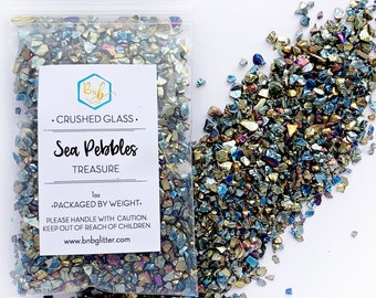 Sea Pebbles || Crushed Glass, 1oz Bag • OPAQUE • Treasure Series