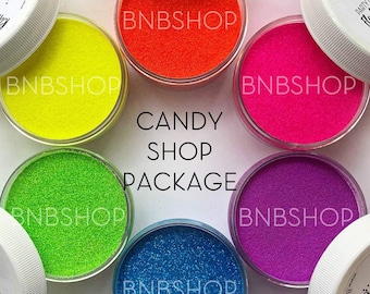 Candy Shop Bundle || Premium Polyester Glitter, 1oz by Weight • OPAQUE • || 6oz total