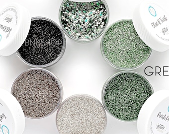 Green Camo Bundle || Premium Polyester Glitter, 1oz by Weight each, 6oz total