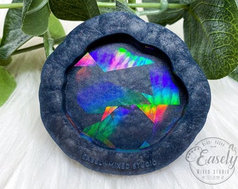Holographic Geode Grippy Silicone Mold || Easely Mixed Studio Mold
