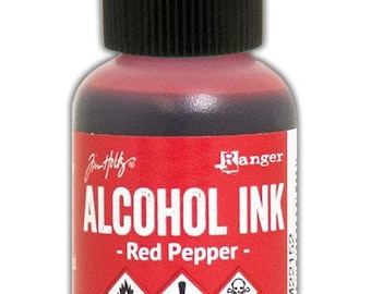 Red Pepper Alcohol Ink 0.5 fl oz || Tim Holtz, Ranger