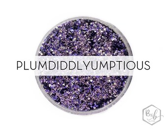 Plumdiddlyumptious || Exclusive Premium Polyester Glitter, 1oz by Weight • Semi-OPAQUE • || up to .062 cut