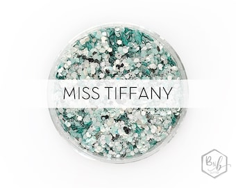 Miss Tiffany || Exclusive Premium Polyester Glitter, 1oz by Weight • SEMI-OPAQUE • || up to .062 cut