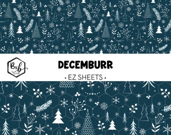 Decemburr || EZ Sheets • Printed Vinyl || Mini Print Available