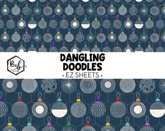 Dangling Doodles || EZ Sheets • Printed Vinyl || Mini Print Available