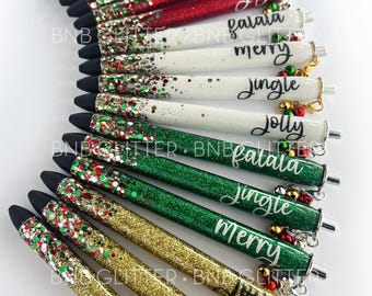 Christmas Bell Pen with Personalization (ORIGINAL) || Add Name or Order Blank • Comes with Removeable Charm
