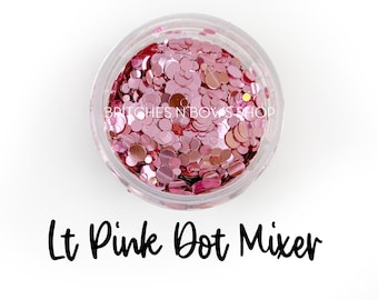 Light Pink Metallic || Dot Mixer, Sample Jar • Semi-OPAQUE •