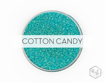 Cotton Candy || Exclusive Premium Polyester Glitter, 1oz by Weight • TRANSPARENT • || .008 cut