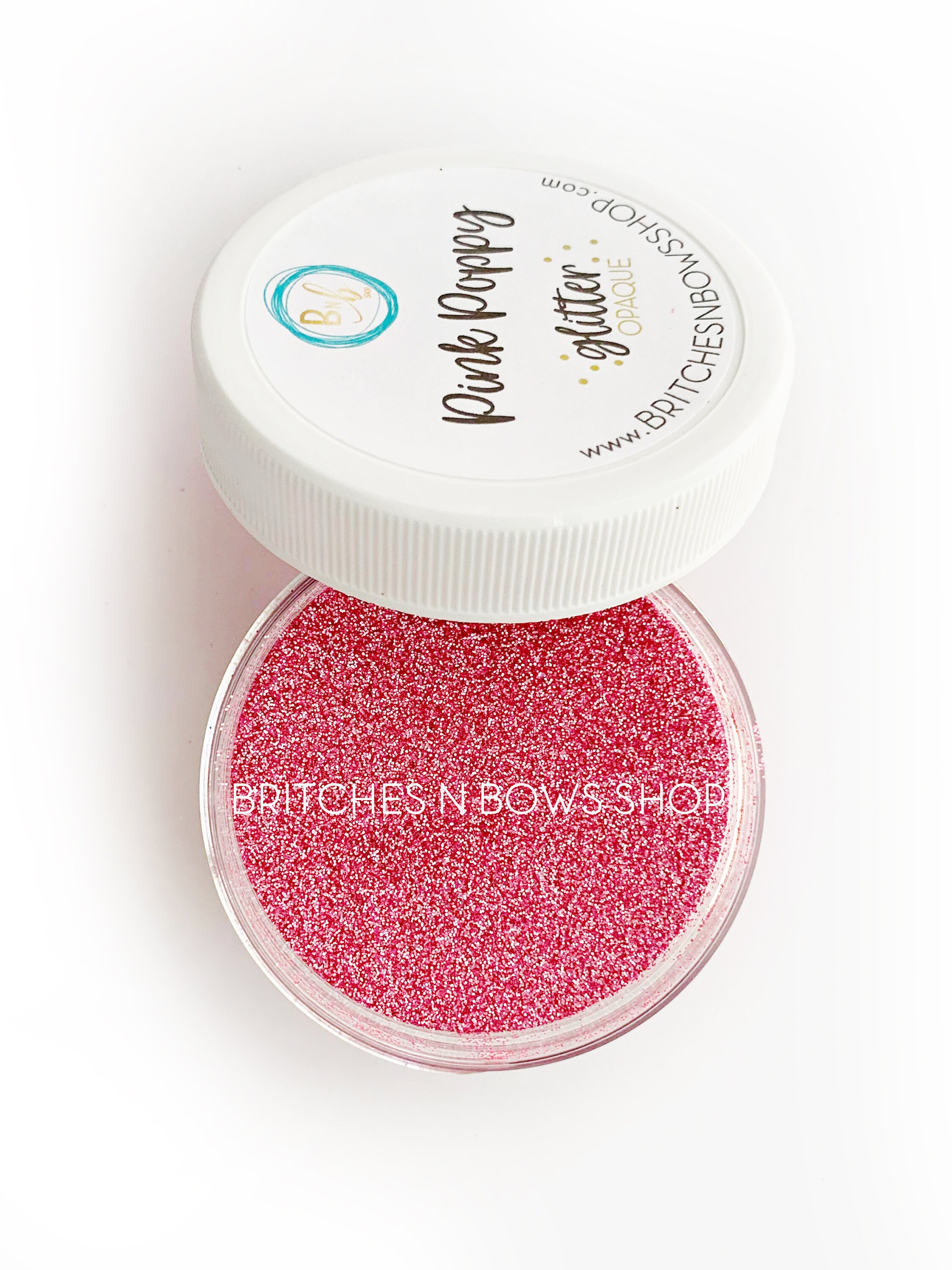 Pink Poppy Polyester Glitter, 1oz by Weight • OPAQUE • .008 cut