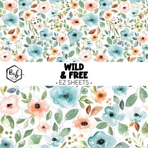 Wild en vrij || EZ-vellen • Bedrukt vinyl || Miniprint beschikbaar