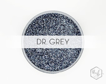 Dr. Grey || Premium Polyester Glitter, 1oz by Weight • OPAQUE • || .008 cut