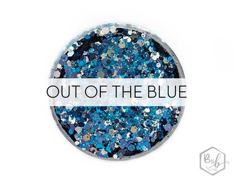 Out of the Blue || Exclusive Premium Polyester Glitter Mix • 1oz by Weight • OPQAUE • || up to .125 cut