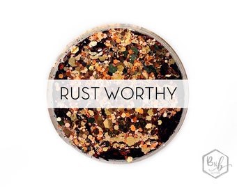 Rust Worthy || Exclusive Premium Polyester Glitter, 1oz by Weight • OPAQUE • || up to .094 cut