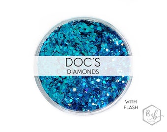 Doc's Diamonds || Exclusive Premium Polyester Glitter, 1oz by Weight • OPAQUE • || up to .062 cut