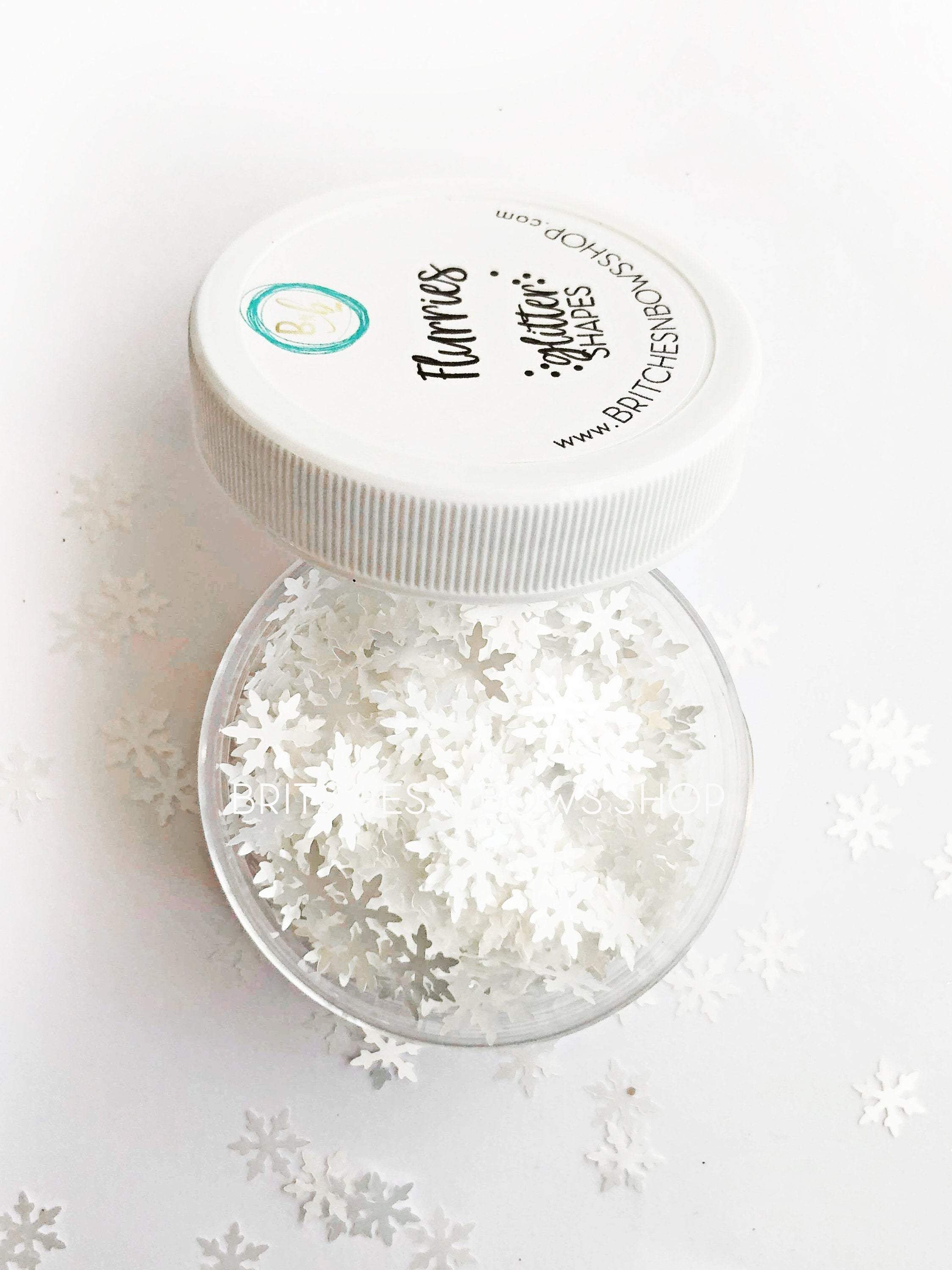 Shimmering Snowflake Glitter - 8mm