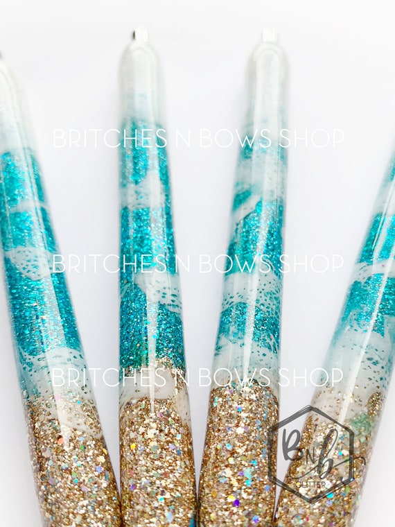 Glitter pens, beach theme glitter glitter pens, leopard glitter pens, –  K.C.'s Creations Station