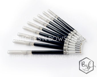 BnB Glitter Gel Pen Refills || BLACK 0.7mm • Custom PaperMate InkJoy Gel Pens ONLY || NOT for Stainless Steel Pens • No Discounts •