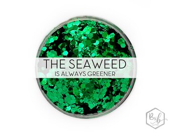 The Seaweed is Always Greener || Exclusive Premium Polyester Glitter, 1oz by Weight • OPAQUE • || up to .094 cut