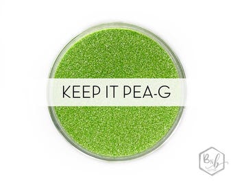 Keep it Pea G || Exclusive Premium Polyester Glitter, 1oz by Weight • TRANSPARENT • || .008