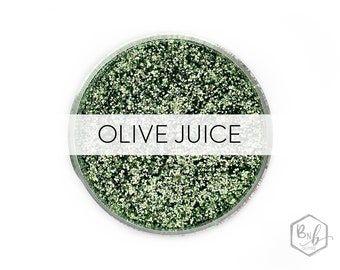 Olive Juice || Premium Polyester Glitter, 1oz by Weight • OPAQUE • || .015 cut