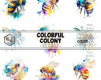 Colorful Colony || EZ Cast • Color Designs on Clear Cast