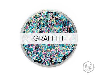 Graffiti || Exclusive Premium Polyester Glitter • Packaged by Weight • OPAQUE • || up to .062 cut
