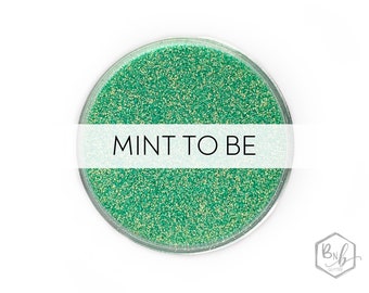 Mint to Be || Premium Polyester Glitter, 1oz by Weight • TRANSPARENT • || .008 cut