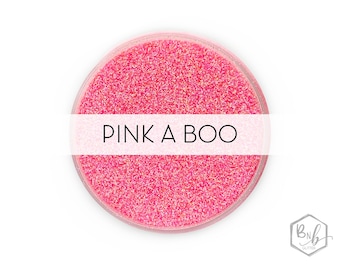 Pink a Boo (PinkaBoo) || Exclusive Premium Polyester Glitter • Packaged by Weight • TRANSPARENT • || .008 cut