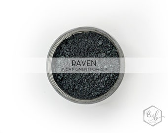 Raven Pigment Powder || Cosmetic Mica Pigment for Crafts || ~10g