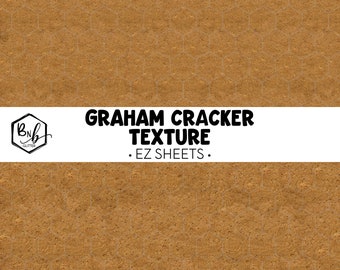 Graham Cracker Texture || EZ Sheets • Printed Vinyl || Mini Print Available