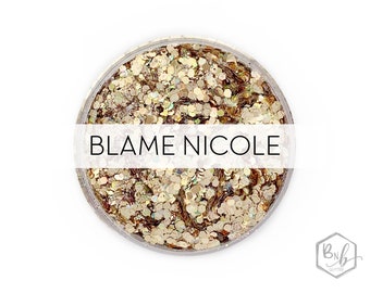 Blame Nicole || Exclusive Premium Polyester Glitter • Packaged by Weight • Semi-OPAQUE • || Nicole Sutherland Collection || up to .062 cut