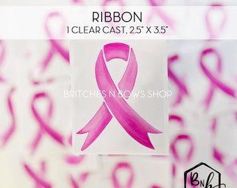 Exclusive Ribbon Clear Cast Decal Print || 2.5” x 3.5” print